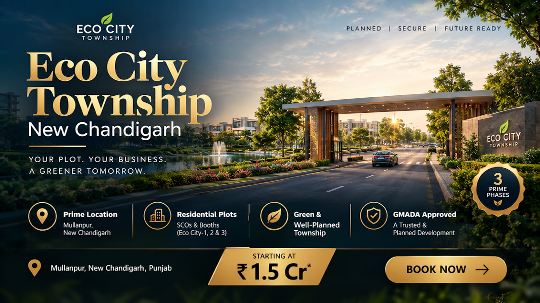 Eco City Township New Chandigarh - GMADA plotted township in Mullanpur